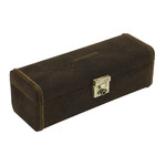 WATCH BOXES Friedrich|23 Cubano 27021-6 for 4 (55+ mm diameter cases) vintage brown leather
